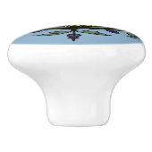 Viktorianische Biene und Bienenstock Keramikknauf (Seitenansicht)