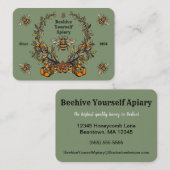 Viktorianische Bienen-Visitenkarte Visitenkarte (Vorne/Hinten)