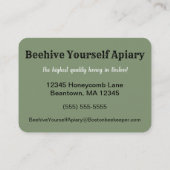 Viktorianische Bienen-Visitenkarte Visitenkarte (Rückseite)