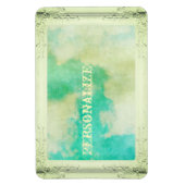 Viktorianische Bilderrahmen-Wolke aquamarine Sahne Magnet (Vertikal)