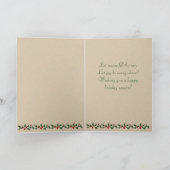 Viktorianische Bird-Weihnachtskarte Feiertagskarte (Innenseite)