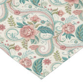 Viktorianische Bläsertafelrunner Antike Blumendesi Großer Tischläufer (Ecke)