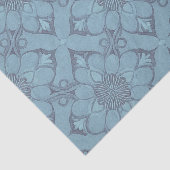 Viktorianische blaue Blume - Latenzentlastungspapi Seidenpapier (Ausschnitt)