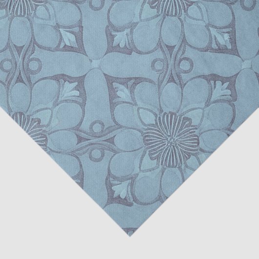 Viktorianische blaue Blume - Latenzentlastungspapi Seidenpapier (Ausschnitt)