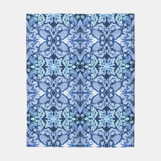 Viktorianische blaue Fleece-Decke Fleecedecke (Vorderseite)