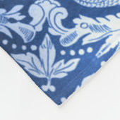 Viktorianische blaue Fleece-Decke Fleecedecke (Ecke)