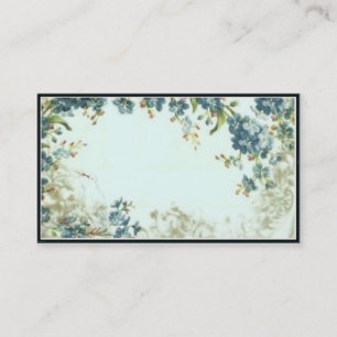 Viktorianische blaue visitenkarte