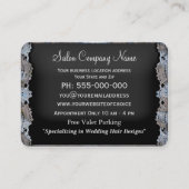 Viktorianische Bleu-Doppelscheren-Metallschliff Visitenkarte (Rückseite)