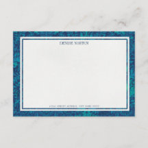 Viktorianische Blue Stationery Note Card