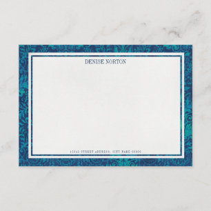 Viktorianische Blue Stationery Note Card Einladung