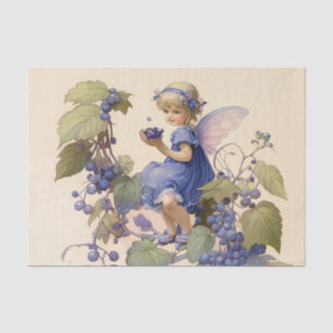 Viktorianische "Blueberry Fairy" im Grüngarten Seidenpapier