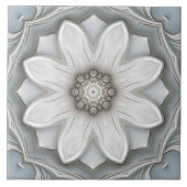 Viktorianische Blume  Fliese (Vorderseite)
