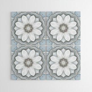 Viktorianische Blume  Fliese