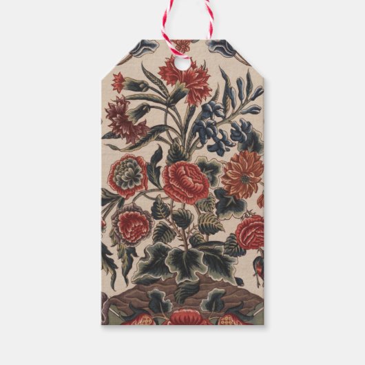 Viktorianische Blume Geschenkanhänger (Vorderseite)