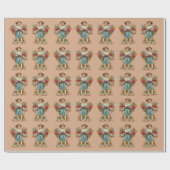 Viktorianische Blume Geschenkpapier (Flach)