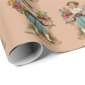 Viktorianische Blume Geschenkpapier (Rolleneckpunkt)