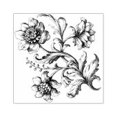 Viktorianische Blume Gummistempel (Prägung)