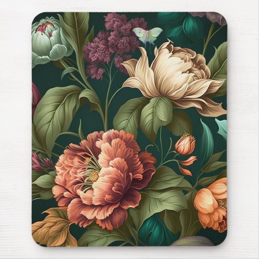 Viktorianische Blume Mousepad (Vorne)