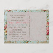 Viktorianische Blume - Postkarte / UAWG / Einladun (Rückseite)