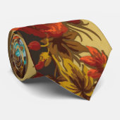 Viktorianische Blume Vintages Blumenmuster elegant Krawatte (Gerollt)