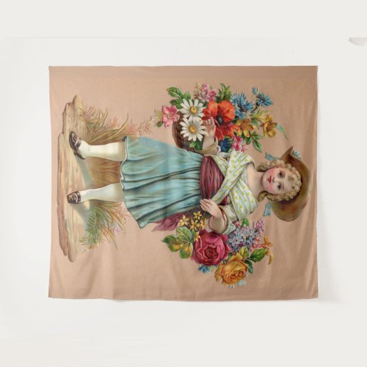 Viktorianische Blume Wandteppich (Vorderseite (Horizontal))