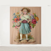 Viktorianische Blume Wandteppich (Vorderseite)