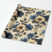 Viktorianische Blumen Geschenktasche Geschenkpapier (Ungerollt)