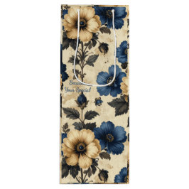 Viktorianische Blumen Geschenktasche Geschenktüte Für Weinflaschen