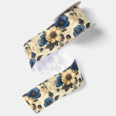 Viktorianische Blumen Geschenktasche Satinband (Rückseite)
