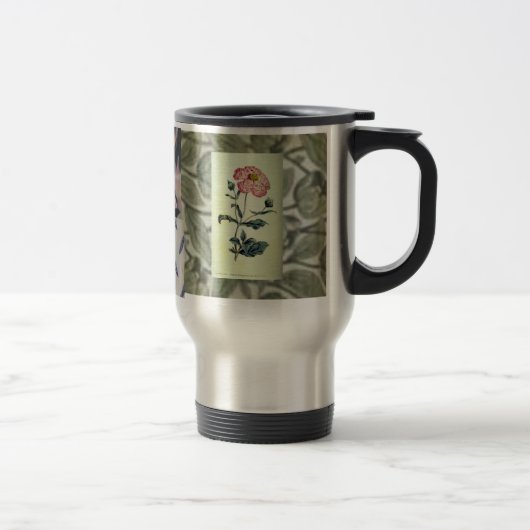 Viktorianische Blumen-rostfreie Tasse (Rechts)