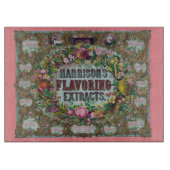 Viktorianische Blumenfruchtbackextrakte Diagramm p Schneidebrett (Vorderseite)