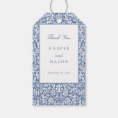 Viktorianische Blumenhochzeit Vielen Dank Geschenkanhänger (Vorderseite)