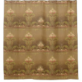 Viktorianische Blumenjugendliche Blume Duschvorhang (Vorderseite)