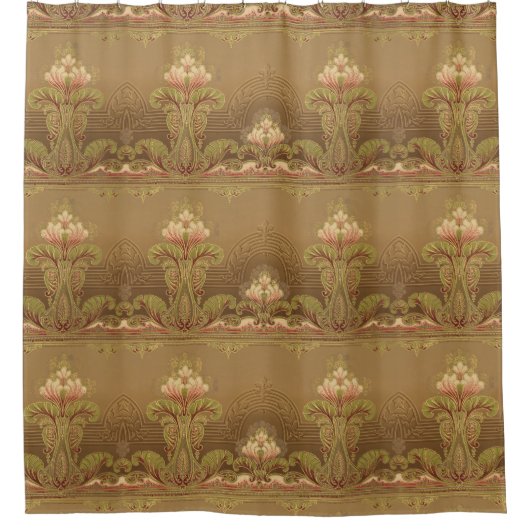 Viktorianische Blumenjugendliche Blume Duschvorhang (Vorderseite)