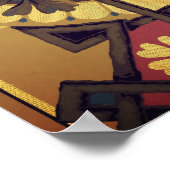 Viktorianische Blumenkunst und Kunsthandwerk Poster (Ecke)