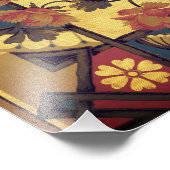 Viktorianische Blumenkunst Vintag Fotodruck (Ecke)