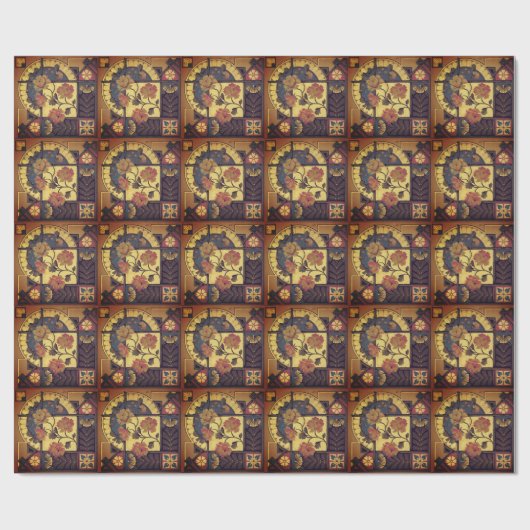 Viktorianische Blumenkunst Vintag Geschenkpapier (Flach)