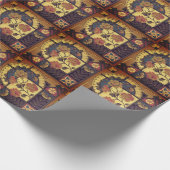 Viktorianische Blumenkunst Vintag Geschenkpapier (Ecke)