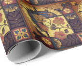 Viktorianische Blumenkunst Vintag Geschenkpapier (Rolleneckpunkt)