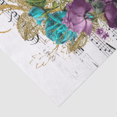 Viktorianische Blumenmusikkollektion Seidenpapier (Ausschnitt)