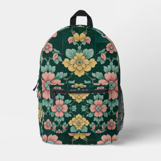 Viktorianische Blumenstraube Bedruckter Rucksack