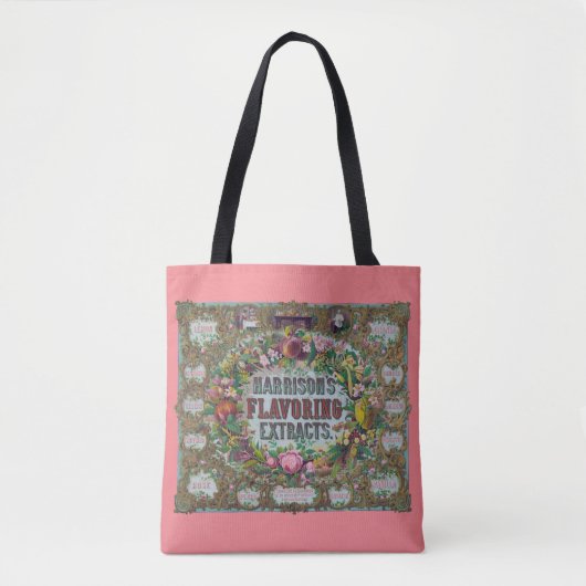 Viktorianische blumige Fruchtbackextrakte Tasche (Vorderseite)