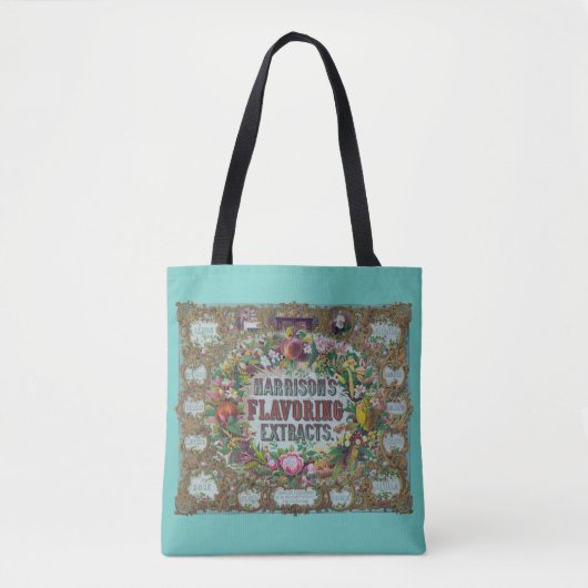 Viktorianische blumige Fruchtbackextrakte Tasche (Vorderseite)