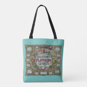 Viktorianische blumige Fruchtbackextrakte Tasche (Rückseite)