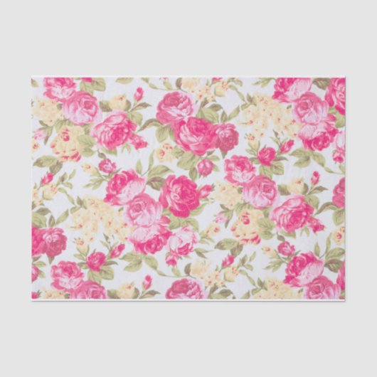 Viktorianische blutende Rose Seidenpapier (Vorderseite)