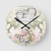 Viktorianische Blütenpraxis, Werbung Runde Wanduhr (Vorderseite)