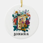 Viktorianische Bookworm-Gestaltung Keramik Ornament (Vorne)