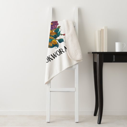 Viktorianische Bookworm-Gestaltung Sherpadecke (Beispiel)