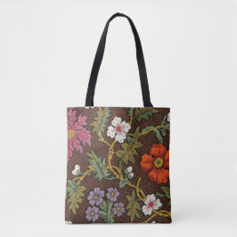 Viktorianische botanische Zeichnung Florales Acces Tasche