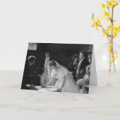 Viktorianische Braut Karte (Gelbe Blume)